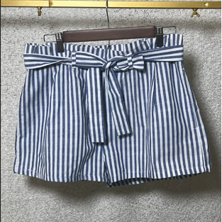 Harbor Stripe Paperbag Shorts